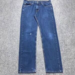 Levis 505 Jeans Men 32x31 Blue Regular Fit Straight Leg Medium Wash Tag 32x32